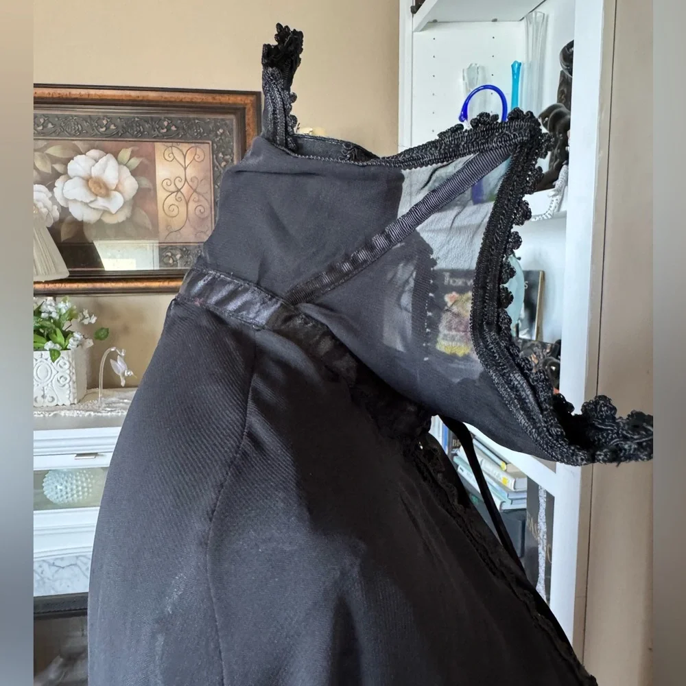 Spirt Halloween Black Vampire‎ Costume Sheer Cape - Picture 5 of 10